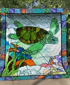 Turtle 7 Quilt Blanket Bedding Set