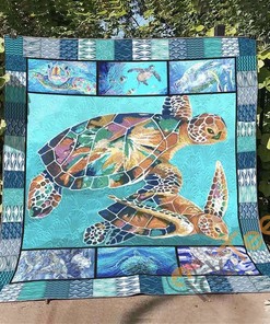 Turtle 8 Quilt Blanket Bedding Set