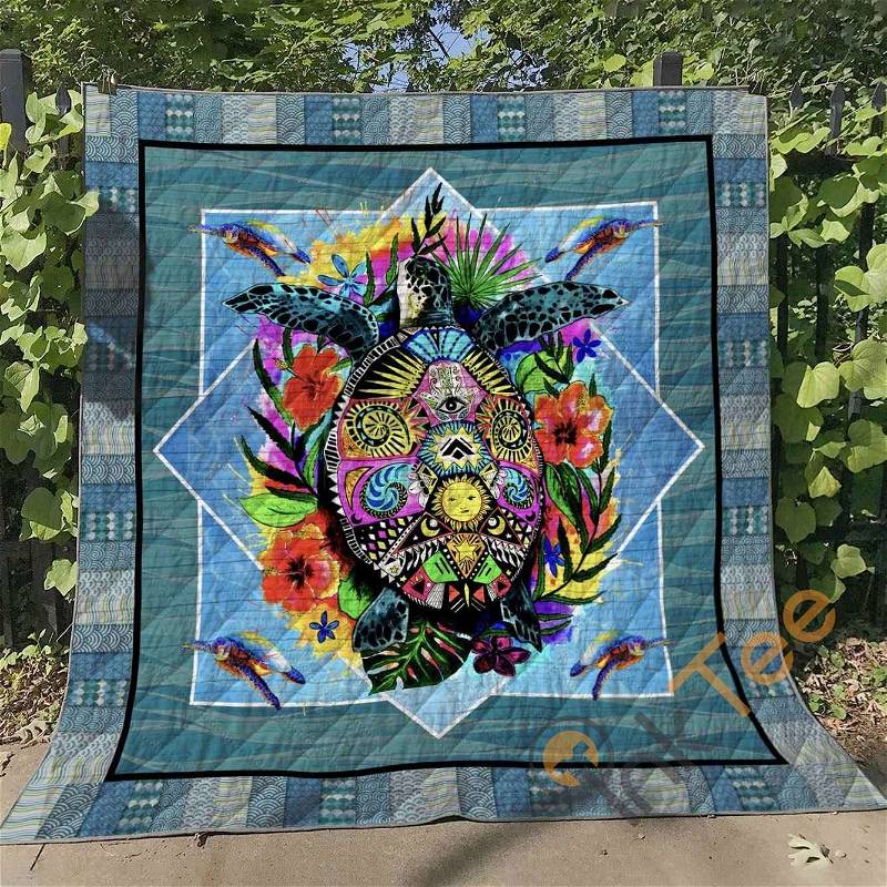 Turtle Quilt Blanket Bedding Set