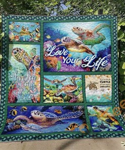 Turtle Version 9 Quilt Blanket Bedding Set