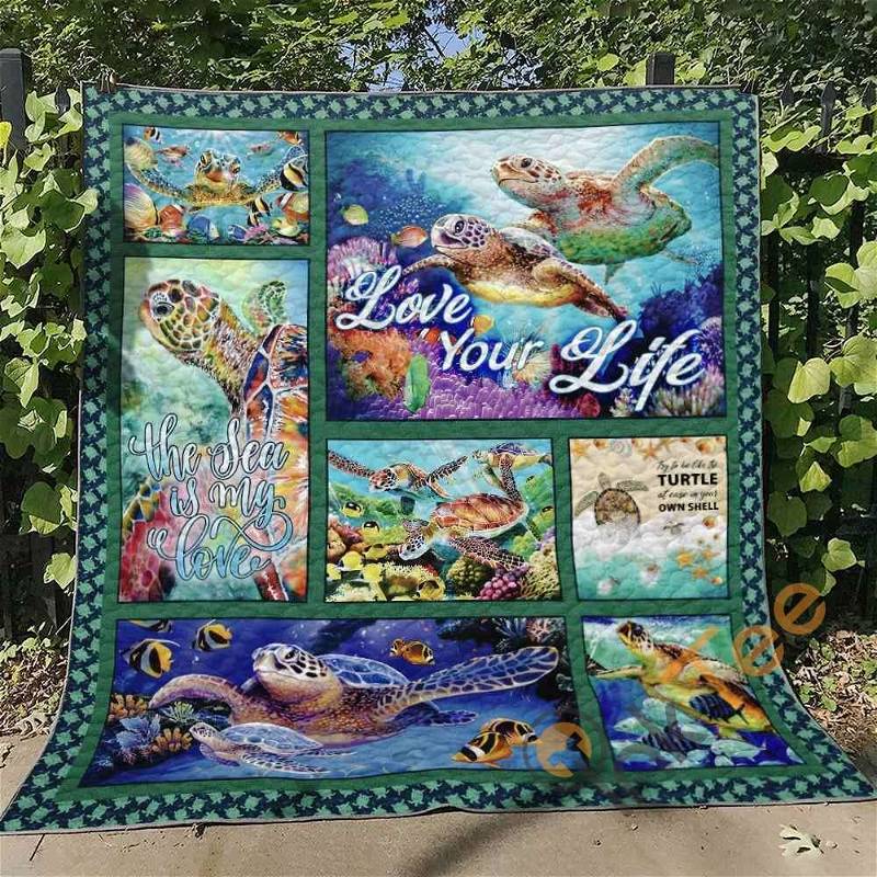 Turtle Version 9 Quilt Blanket Bedding Set