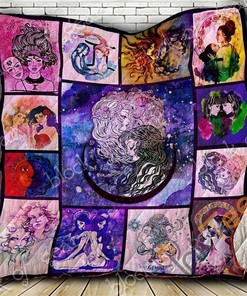 Two Sides Of Gemini Quilt Blanket Bedding Set