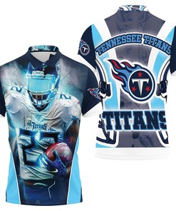 Tye Smith #23 Afc South Division Champions Super Bowl 2021 3D All Over Print Polo Shirt