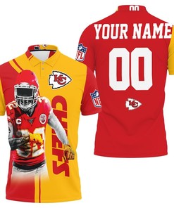 Tyrann Mathieu 30 Kansas City Chiefs Afc West Division Champions Super Bowl 2021 Personalized 3D All Over Print Polo Shirt