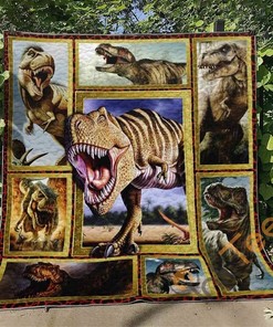 Tyrannosaurus Quilt Blanket Bedding Set