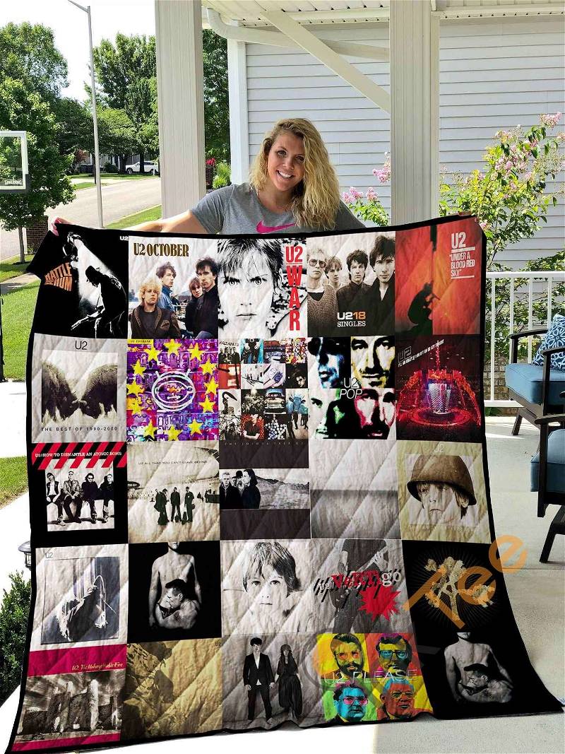 U2 Band Quilt Blanket Bedding Set With Pilliwcases Option