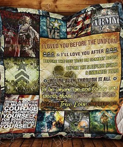 U.S. Army Proud Wife Quilt Blanket And Bedding Set