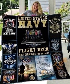 U.S. Navy 1 Quilt Blanket Bedding Set