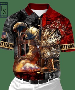 US Veteran Honor The Fallen Unisex Polo Shirt