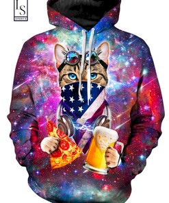 USA Rave Cat Hoodie