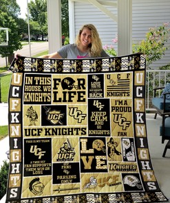 Ucf Knights Ncaa Quilt Blanket Bedding Set for Home Décor