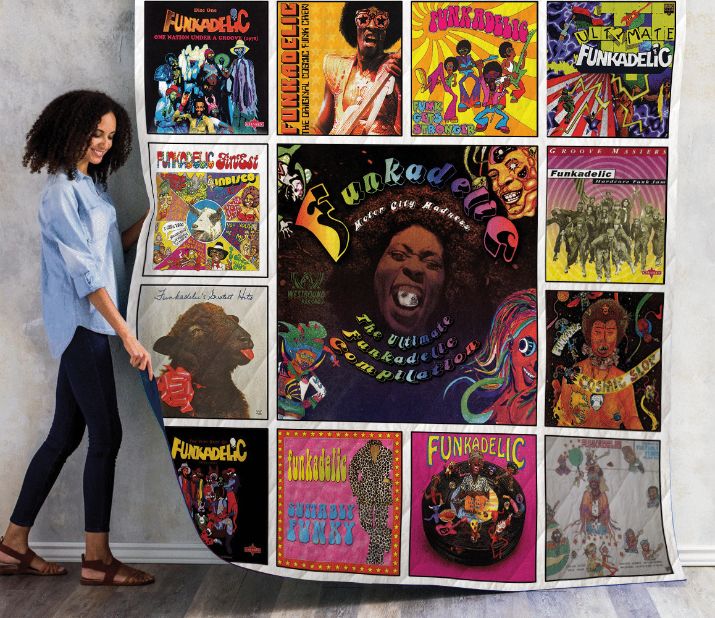 Ultimate Funkadelic Compilation Albums Combined Quilt Blanket Bedding Set