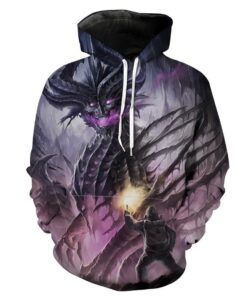 Undead Black Dragon Dragon Fantasy Hoodie 3D