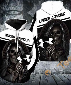 Under Armour Maiden Jesus Skull Hoodie 3d