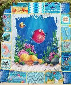Under The Sea Quilt Blanket Bedding Set