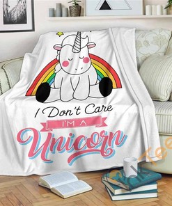 Unicorn Sherpa Fleece Blanket Gifts for Family, for Couple