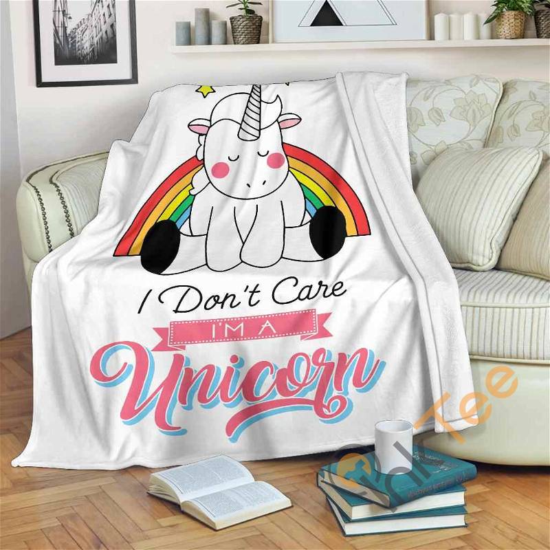 Unicorn Sherpa Fleece Blanket Gifts for Family, for Couple