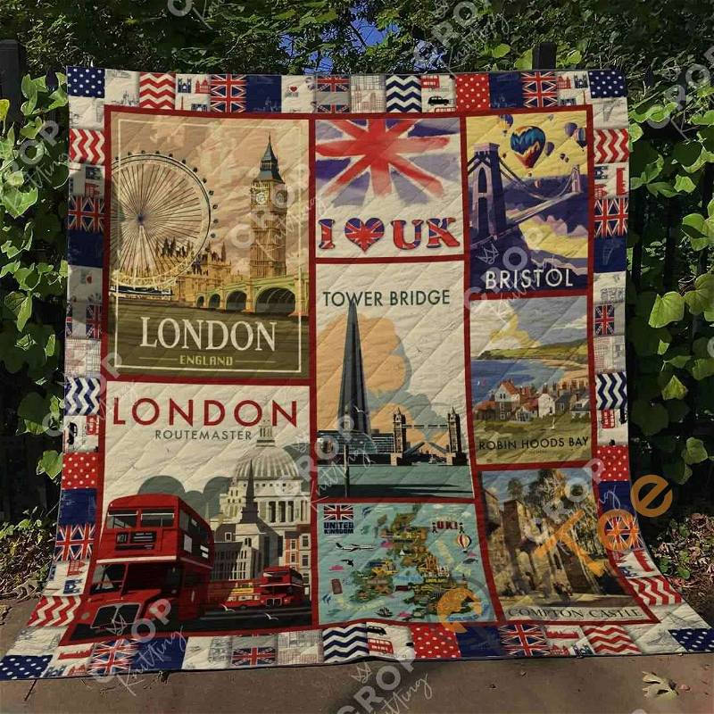 United Kingdom 1 Quilt Blanket Bedding Set With Pilliwcases Option