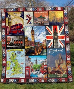 United Kingdom 2 Quilt Blanket Bedding Set