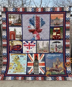 United Kingdom 3 Quilt Blanket Bedding Set