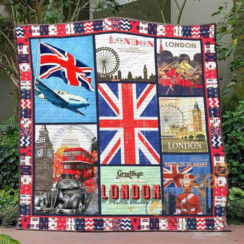 United Kingdom 4 Quilt Blanket Bedding Set