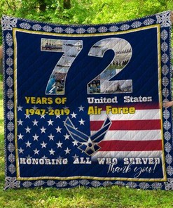 United States Air Force Quilt Blanket Bedding Set