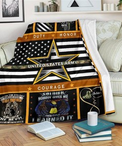 United States Army Usa Flag Patriot Day Sherpa Fleece Blanket Gifts for Family, for Couple