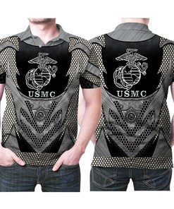 United States Marine Corps Usmc Armed Force 3D All Over Print Polo Shirt