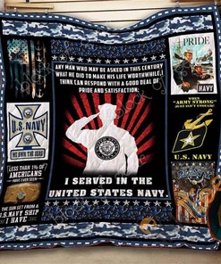 United States Navy Quilt Blanket Bedding Set
