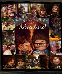 Up Movie Blanket Falling In Love With You Is A Adventure Gift For Lovers Quilt