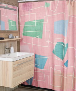 Upgrade Your Bathroom With Our Mid Century Modern Shower Curtains, Mcm Shower Accessory