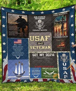 U.S. Air Force Quilt Blanket Bedding Set
