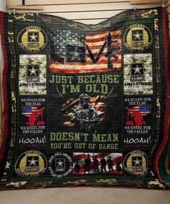 Us Army Veteran Just Beause I Am Old Quilt Blanket Bedding Set