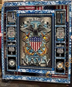 Us Navy Veteran 3D Quilt Blanket Bedding Set