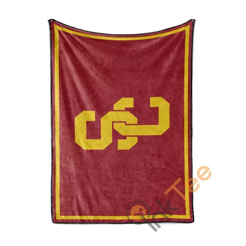 Usc Trojans Sherpa Fleece Blanket Gifts for Family, for Couple