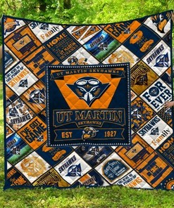 Ut Martin Skyhawks Ncaa Quilt Blanket