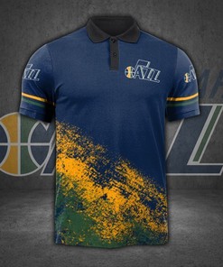 Utah Jazz #41010 All Print 3d Polo T-shirt All Over Print Shirt 3d T-shirt