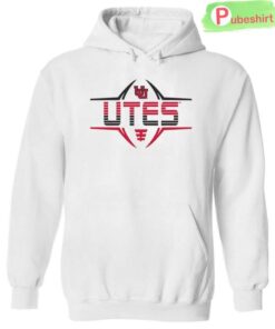 Utah Striped Utes Football Laces Hoodie T-Shirt