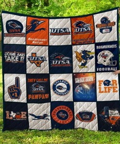 Utsa Collected Ncaa Quilt Blanket Bedding Set for Home Décor