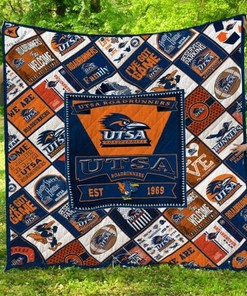 Utsa Roadrunners Ncaa Quilt Blanket Bedding Set
