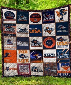 Utsa Roadrunners Utsar Quilt Blanket Bedding Set