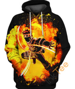 Uzumaki Naruto Fire Hoodie 3D