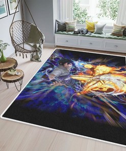 Uzumaki Naruto Uchiha Sasuke Quilt Blanket Bedding Set, Uzumaki Naruto Uchiha Sasuke Gift For Fan, Uzumaki Naruto Uchiha Sasuke Anime Quilt Blanket Bedding Set