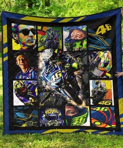 Valentino Rossi For Motogp Fan Gift Idea Quilt