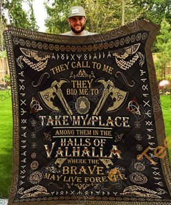 Valhalla-Inspired Personalized Quilt Blanket Bedding Set