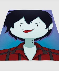 Vampire Adventure Time Sherpa Fleece Blanket Gifts for Family, for Couple