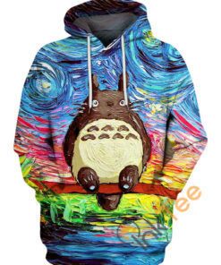Van Gogh Totoro Hoodie 3D
