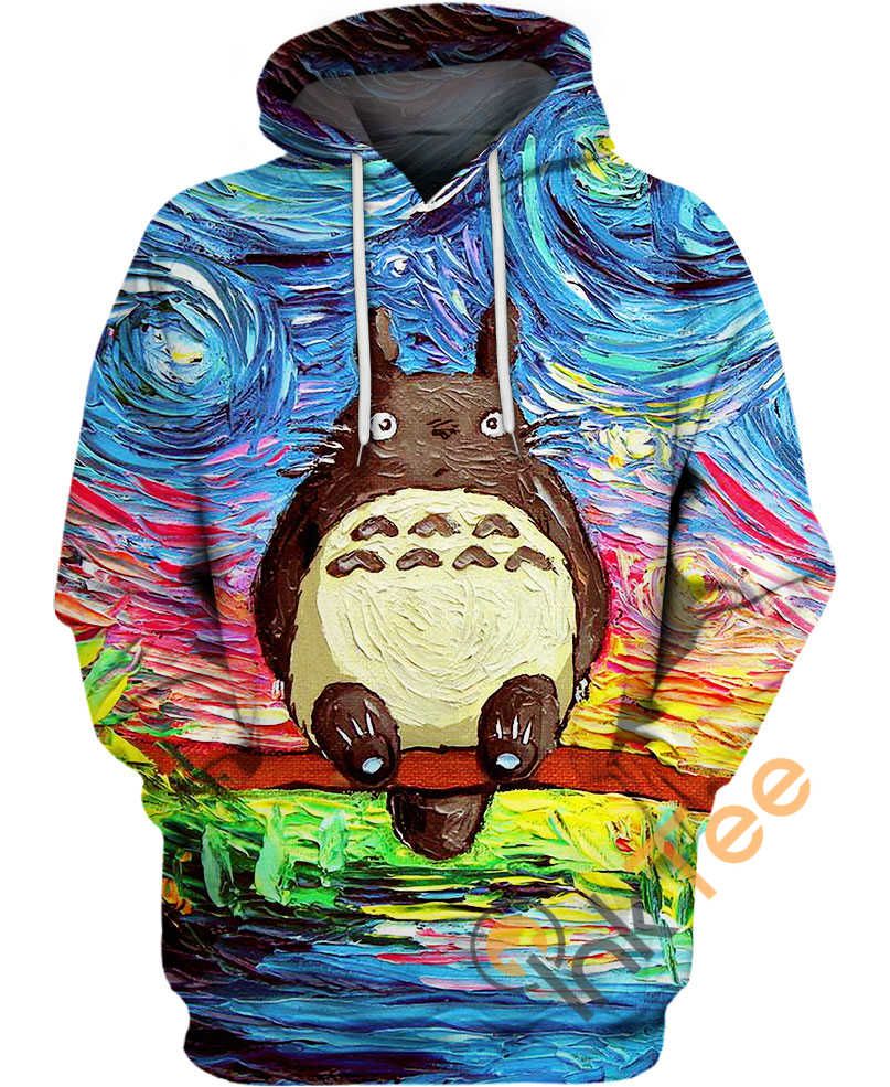 Van Gogh Totoro Hoodie 3D