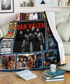 Van Halen Rock Band Fleece Gift Sherpa Fleece Blanket Gifts for Family, for Couple