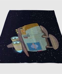 Van Space Rick And Morty Sherpa Fleece Blanket Gifts for Family, for Couple